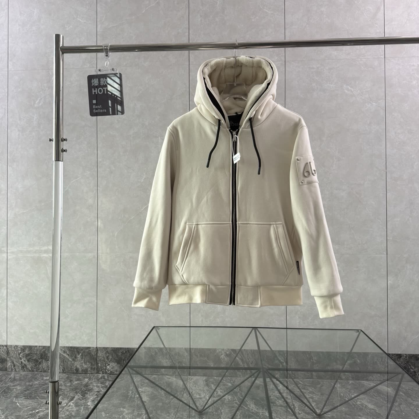 Moose Knuckles Hooded Zip Jacket